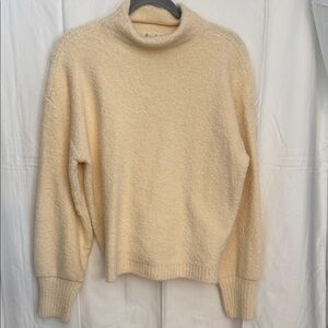 Marled Cream Cowl Neck Sweater